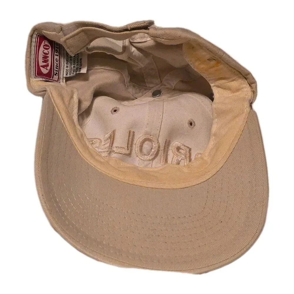 Vintage Baltimore Orioles Annco Hat Cap Khaki Tan Realistic Bird Logo 90s MLB